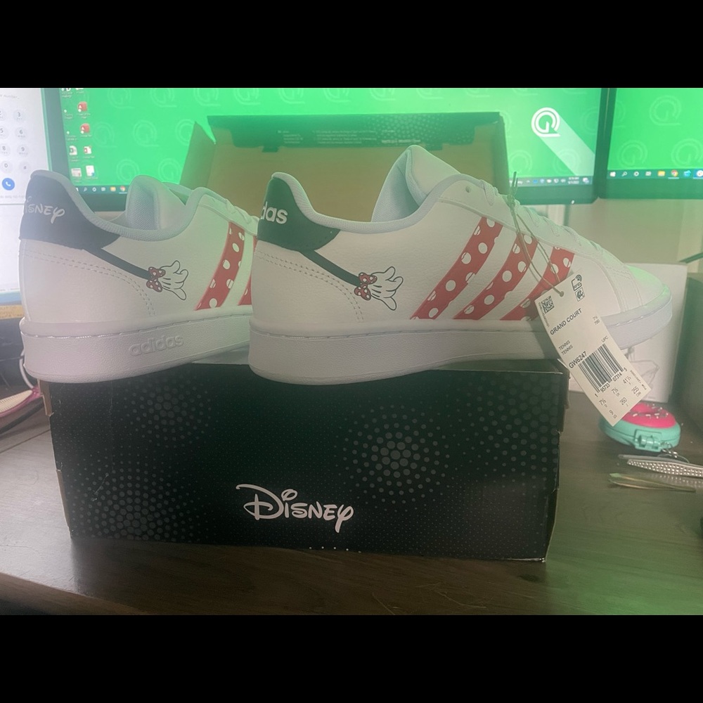 Disney Adidas Grand Court tennis shoes